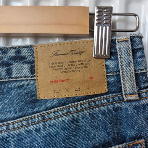 Jean pants American Vintage carrot shape like new, blue, size S