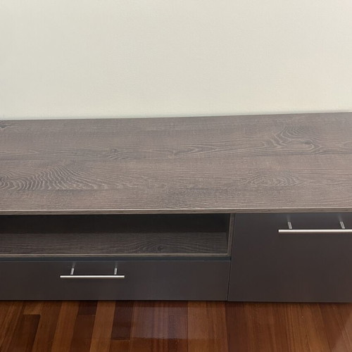 Modern TV cabinet like new with large drawer and cupboard