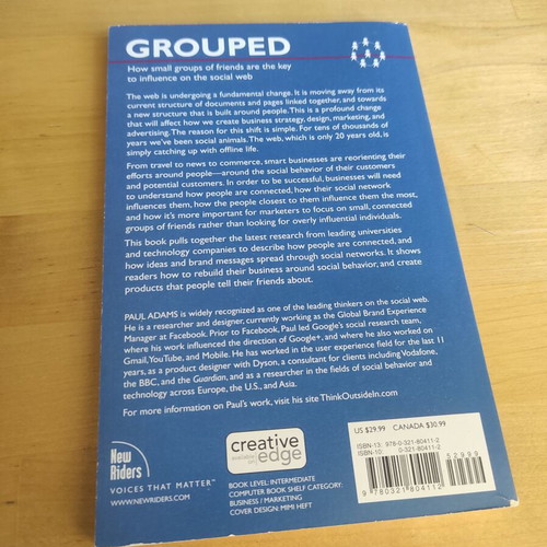 Grouped by Paul Adams like new, sociology book in English
