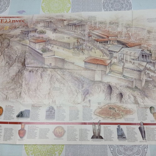 National Geographic Two-Sided Maps The Greeks like new
