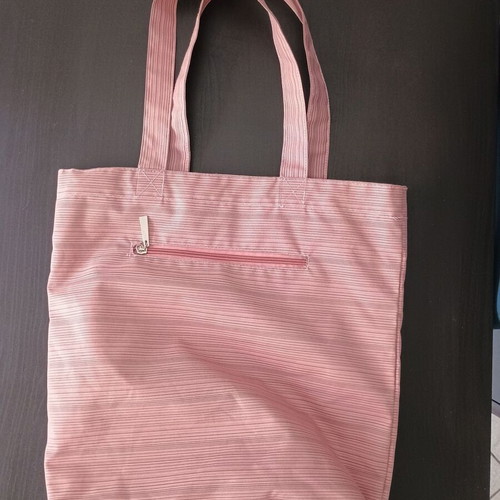 Fabric shoulder bag used, sapio milo pink