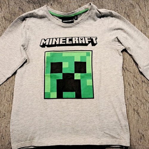 Minecraft pajamas for 9-10 years, thin, spring and autumn, like new