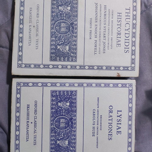 Lysiae and Thucydidis books Oxford Classical Texts, unique pieces