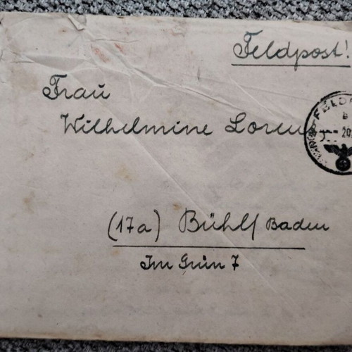 German Reich Feldpost envelopes WWII complete family archive