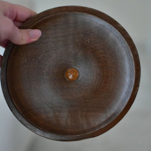 Wooden carved box used, vintage handmade 35 years old