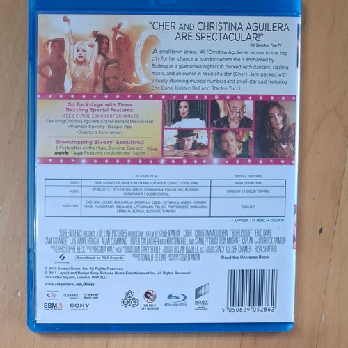 Burlesque Blu-ray used with Greek subtitles, comedy, romance