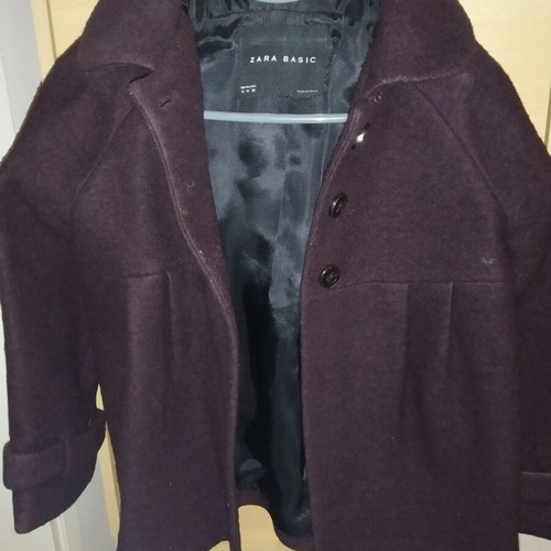 Zara short jacket used, size M, purple