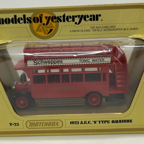 Matchbox 1978 Models of Yesteryear Y-23 A.E.C. S Type Omnibus 1922 new
