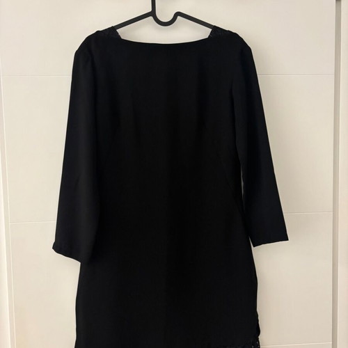 Massimo Dutti dress black, length 83 cm, slightly longer at back, like new