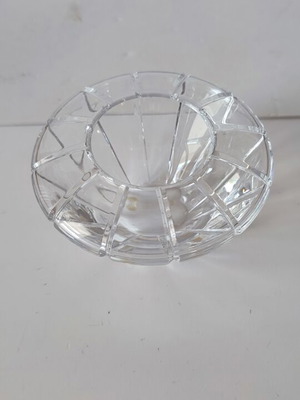 Cristal de Sèvres lead crystal bowl ashtray with Saint-Louis box