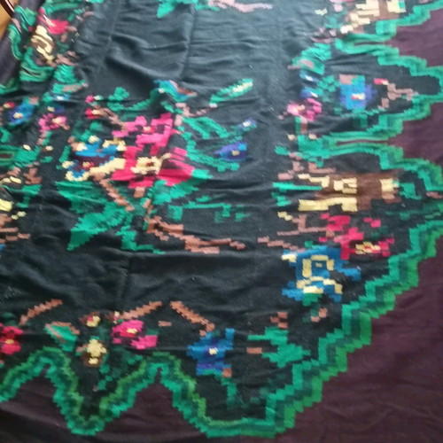 Handmade wool woven loom rug like new 250 x 360