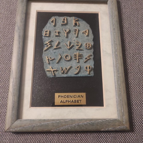 Phoenician Alphabet portrait like new