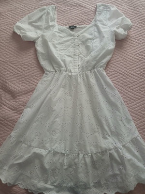 Esmara white summer dress, medium size