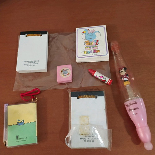 Old school notepads used, correspondence