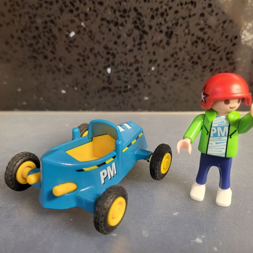 Playmobil 5382 Boy with Go-Kart like new