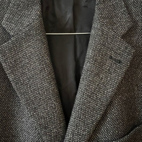 Féraud jacket new, 100% wool, size L, black and grey