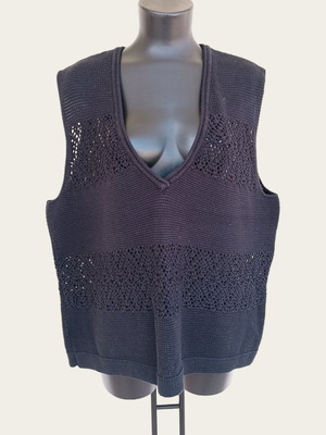 Women's black plus size vest 2XL/3XL used Ulla Popken