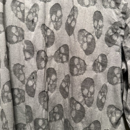 Rock Skull Cotton Grey Shirt like new, size S