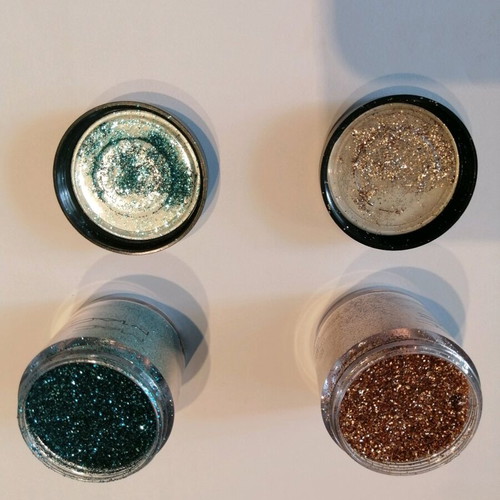 Mac Glitter and pigment poudre eclat de couleur used, pack of 3