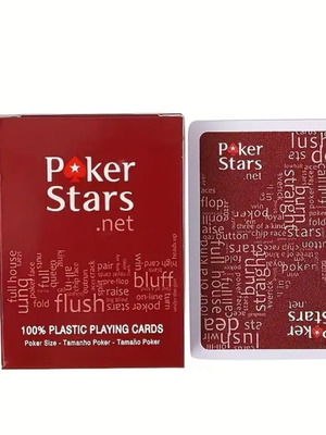 PokerStars plastic cards sealed new