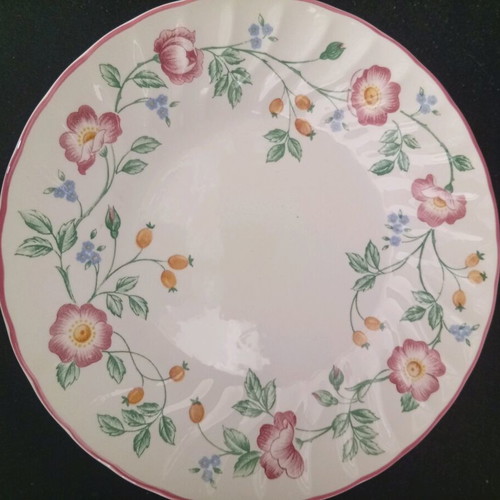 Churchill Briar Rose 12-Piece Fine English Porcelain Dinnerware Set