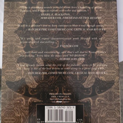 No Honor Volume 1 Top Cow Image TPB brand new