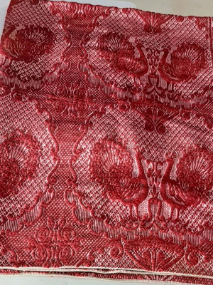 Traditional handmade woolen throw used, dimensions 220cm x 175cm