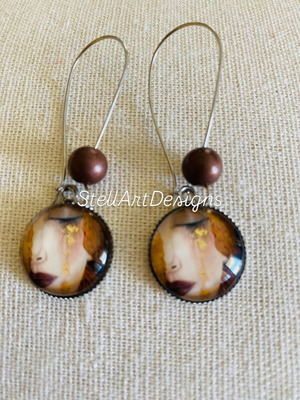 Chrysa Dakrya Klimt Handmade Earrings Set