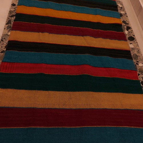 Handmade wool runner 2.20x0.66 meters like new