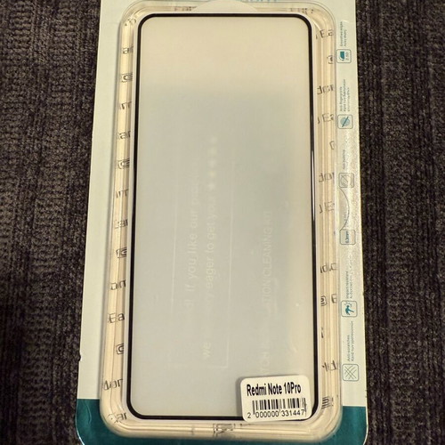 Τζαμάκι προστασίας οθόνης Redmi Note 10Pro καινούργιο, tempered glass