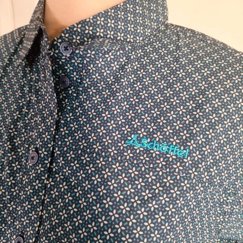 Schöffel women's patterned short sleeve shirt like new, size L