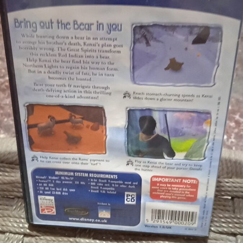Disney's Brother Bear children's PC action game used