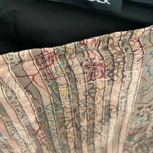 Penny Black Silk Skirt like new, printed, size L