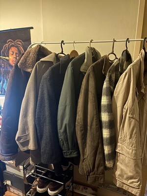 Men's outerwear used, pack of 10, sizes XXL-3XL