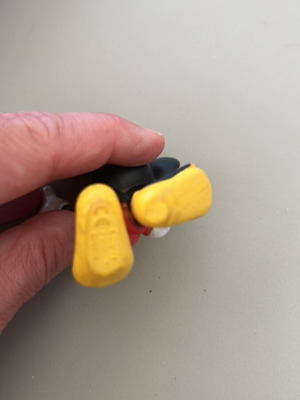 Disney Mickey Mouse figure made of PVC used with minor paint wear