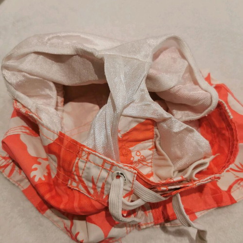 H&M swim shorts like new, size 98/104, white and orange