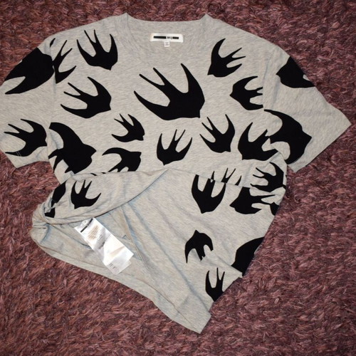 MCQ by Alexander McQueen Signature Swallow T-shirt men size M like new