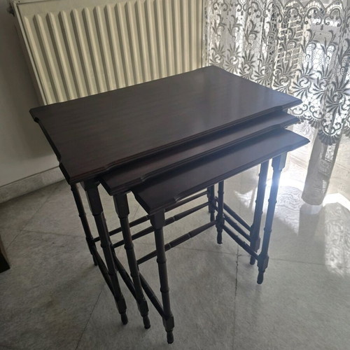 Nesting coffee tables used
