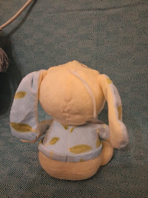Plush dog like new with suction cup, height 17cm