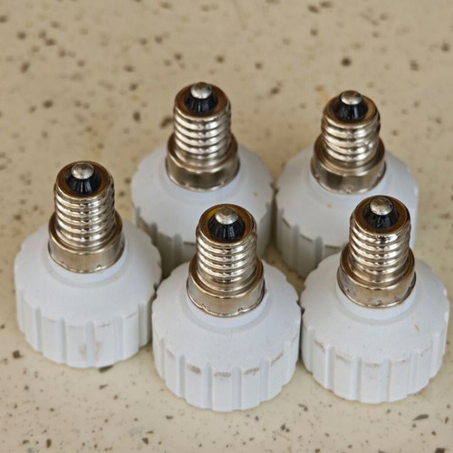 E14 to GU10 Conversion Socket Pack of 5 Like New