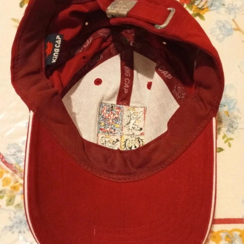 Hat Prague Czech Republic like new, red