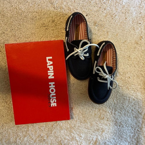 Lapin kids shoes new size 26 blue boat shoes