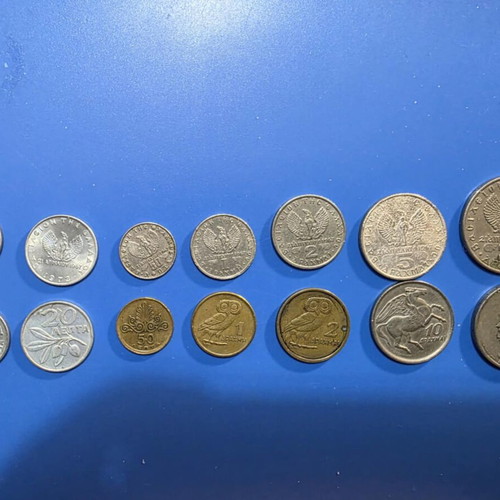 Greek Coins 14 Pieces 1967-1974 Like New