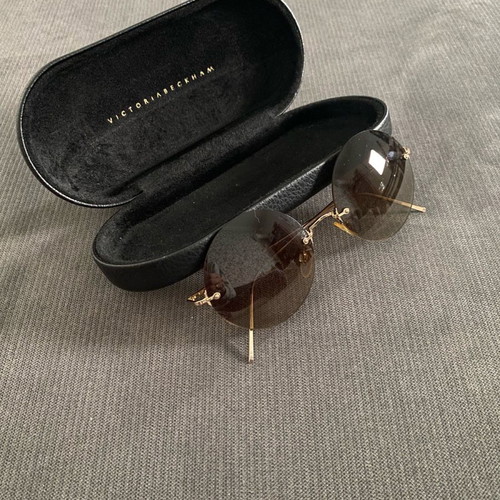 Victoria Beckham sunglasses used, brown/gold