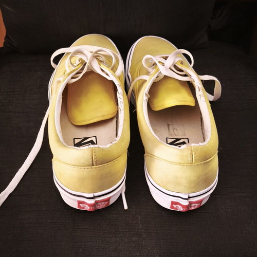 Vans athletic shoes like new, yellow, size 38