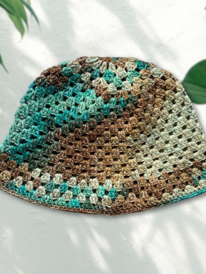 Handmade Bucket Hat "Dune Splash"