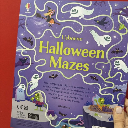 Halloween Mazes book by Usborne new