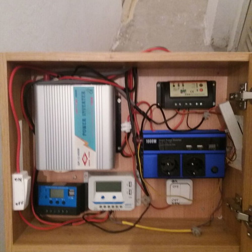 Solar panels, inverters, regulators and battery like new