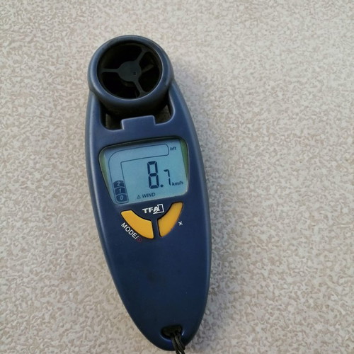TFA anemometer used with temperature display