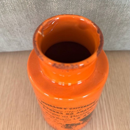 Decorative ceramic vase new, vintage Anderson's University print